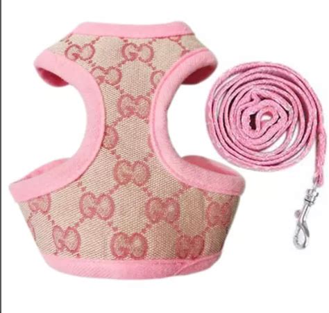 cute gucci dog clothes|gucci inspired dog harness.